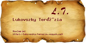 Lukovszky Terézia névjegykártya